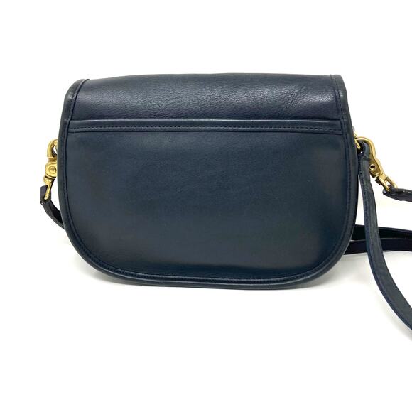 COACH Prairie Bag #9954 Blue Leather Flap Turnlock Vintage 90s Crossbody Bag - Picture 2 of 16